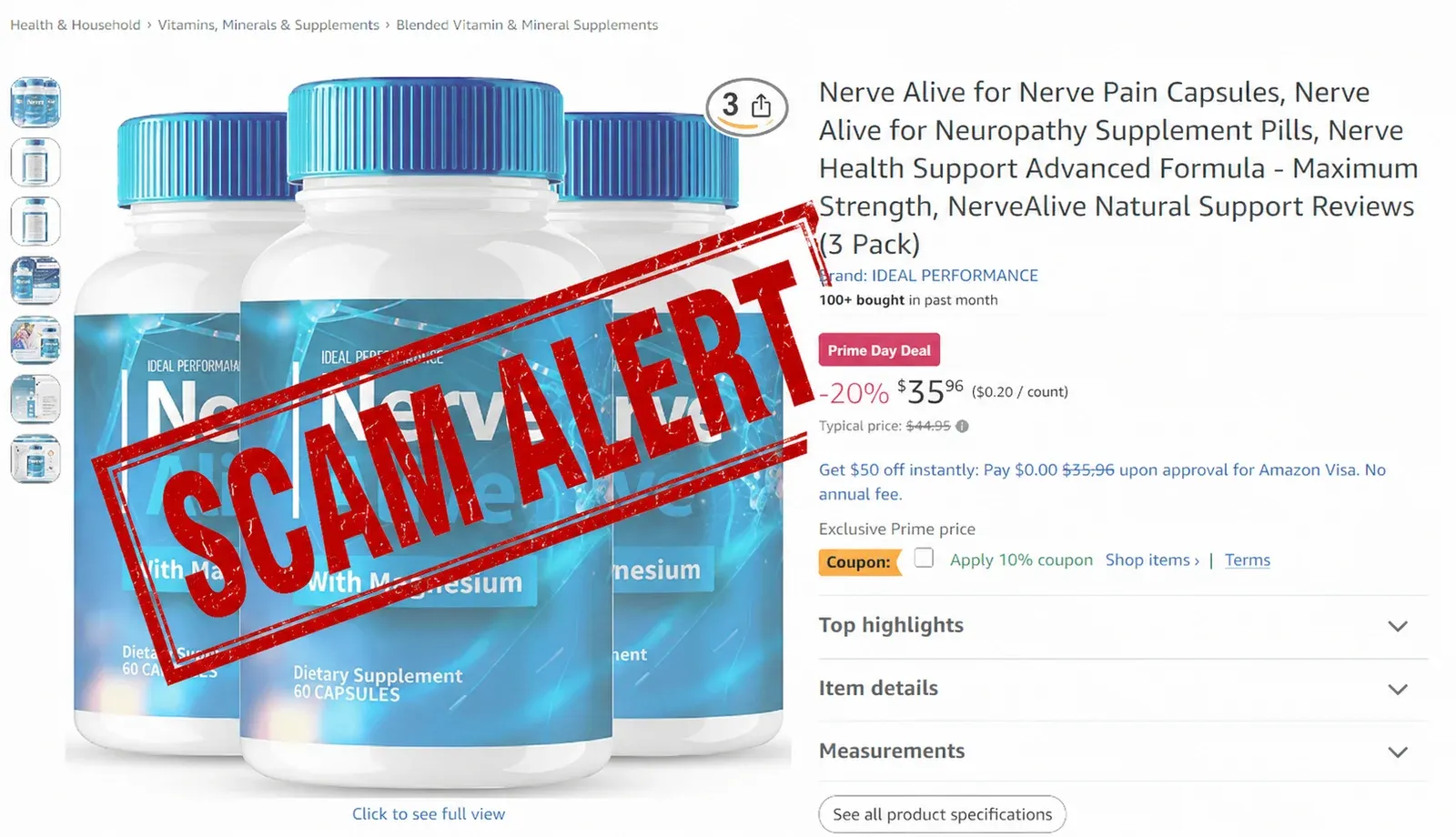 Nerve Alive scam alert